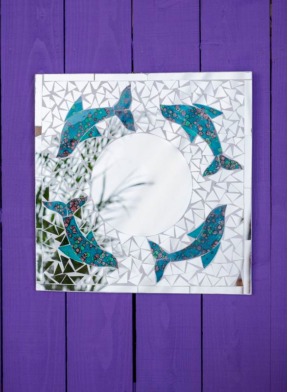 Dolphin Mosaic Mirror
