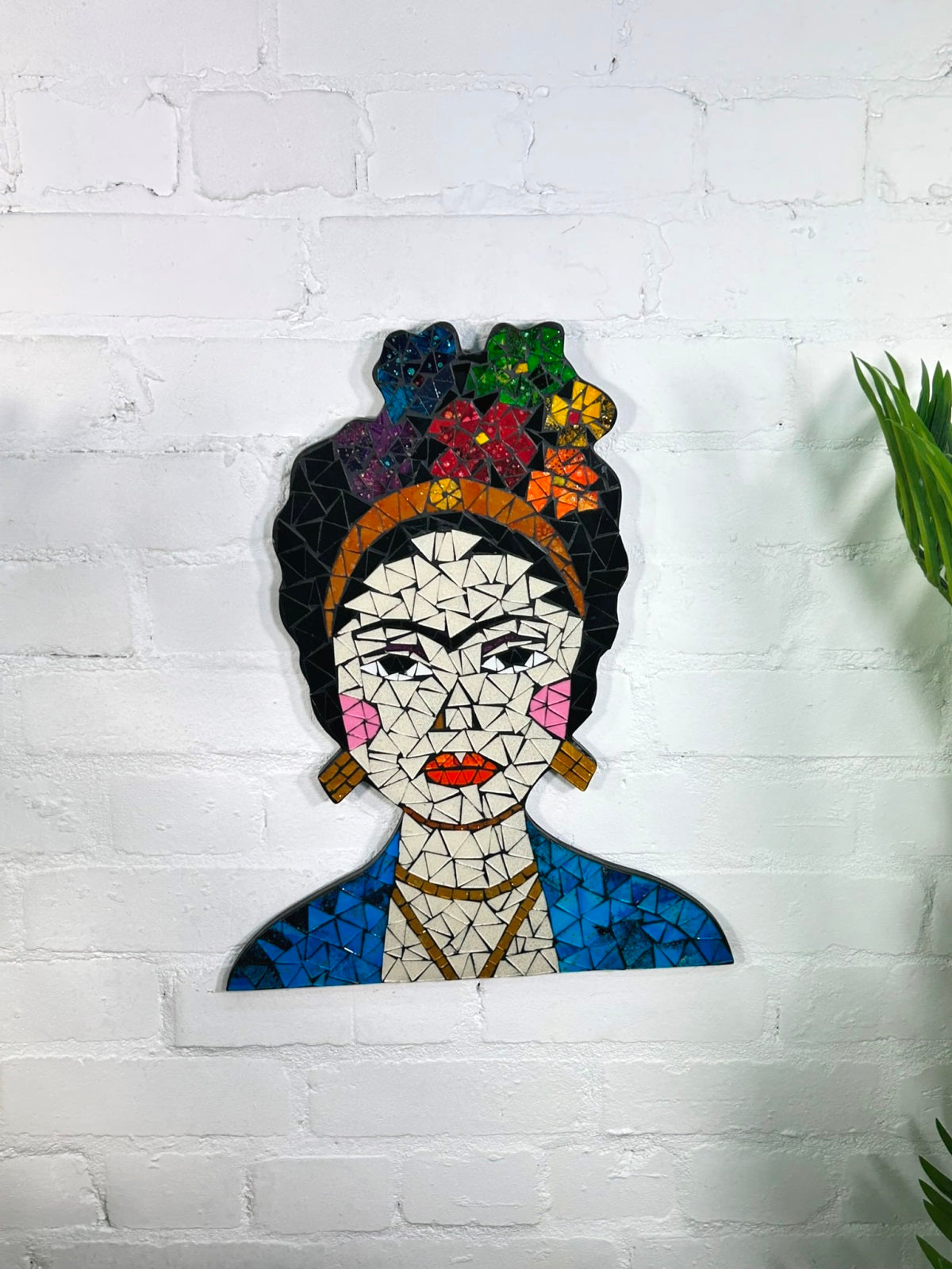 Mosaic Geisha Plaque