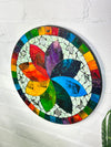 Mosaic Flower Plaque