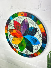 Mosaic Flower Plaque