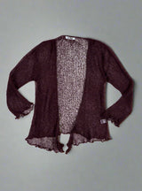 Chocolate Loose Knit Shrug