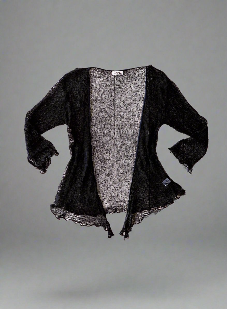 Black Loose Knit Shrug