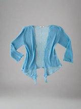 Pale Blue Loose Knit Shrug