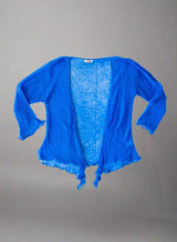 Royal Blue Loose Knit Shrug