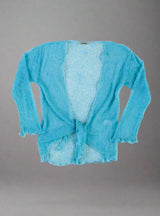Light Blue Loose Knit Shrug