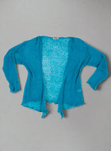 Blue Loose Knit Shrug