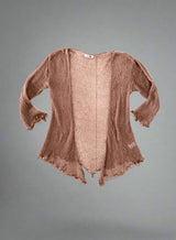 Brown Loose Knit Shrug