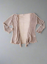Fawn Loose Knit Shrug