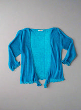 Dark Teal Loose Knit Shrug
