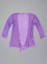 Lilac Loose Knit Shrug