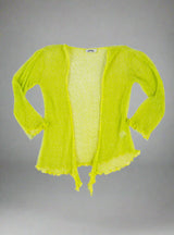 Lime Loose Knit Shrug