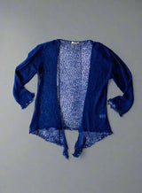 Navy Loose Knit Shrug
