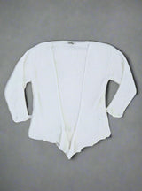 Off White Loose Knit Shrug