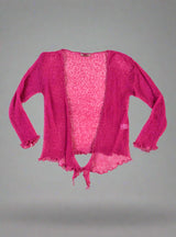 Pink Loose Knit Shrug
