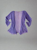 Purple Loose Knit Shrug
