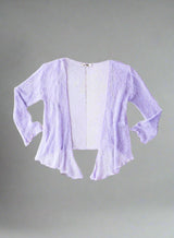 Light Purple Loose Knit Shrug