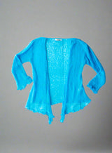 Turquoise Loose Knit Shrug
