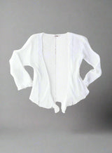 White Loose Knit Shrug