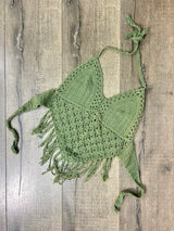 Crochet Cropped Halter Top