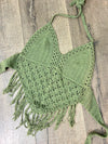 Crochet Cropped Halter Top