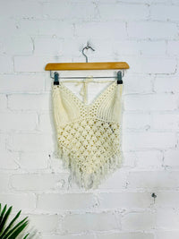 Crochet Cropped Halter Top