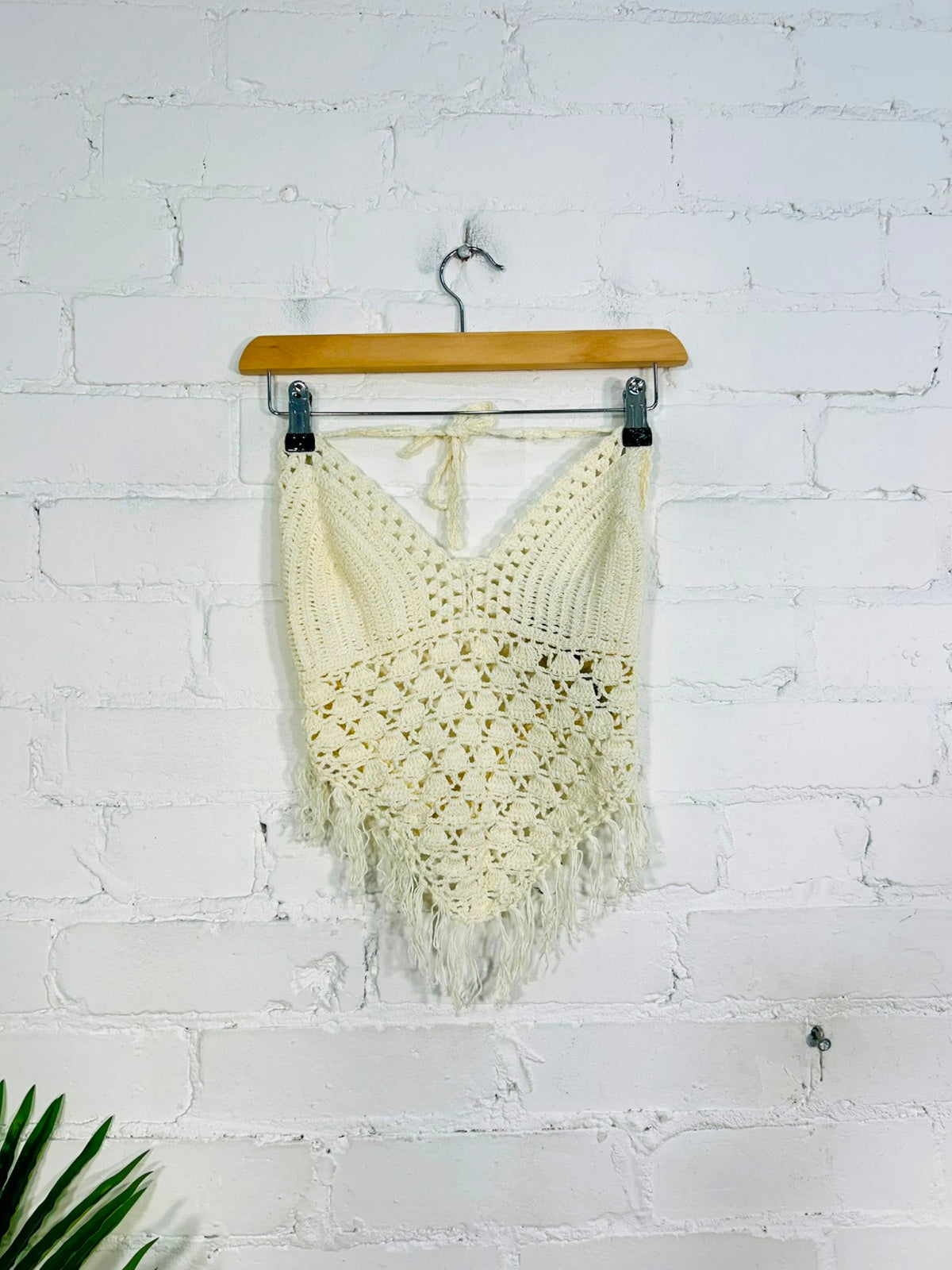 Crochet Cropped Halter Top