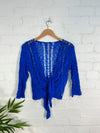 Knitted Tie Front Top