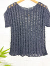 Knitted Short Sleeve Top