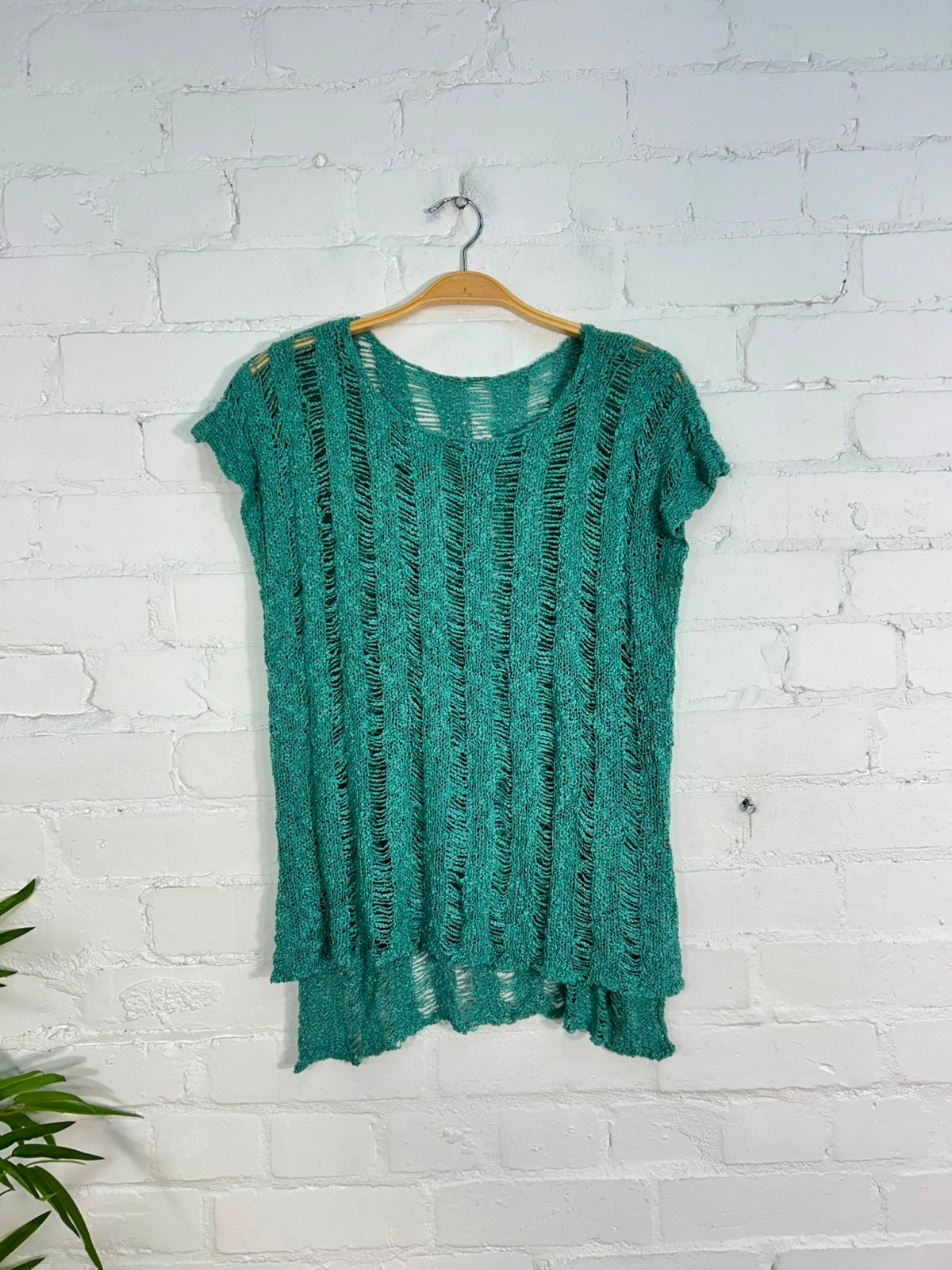 Knitted Short Sleeve Top