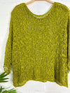 Knitted Cropped Sleeve Top