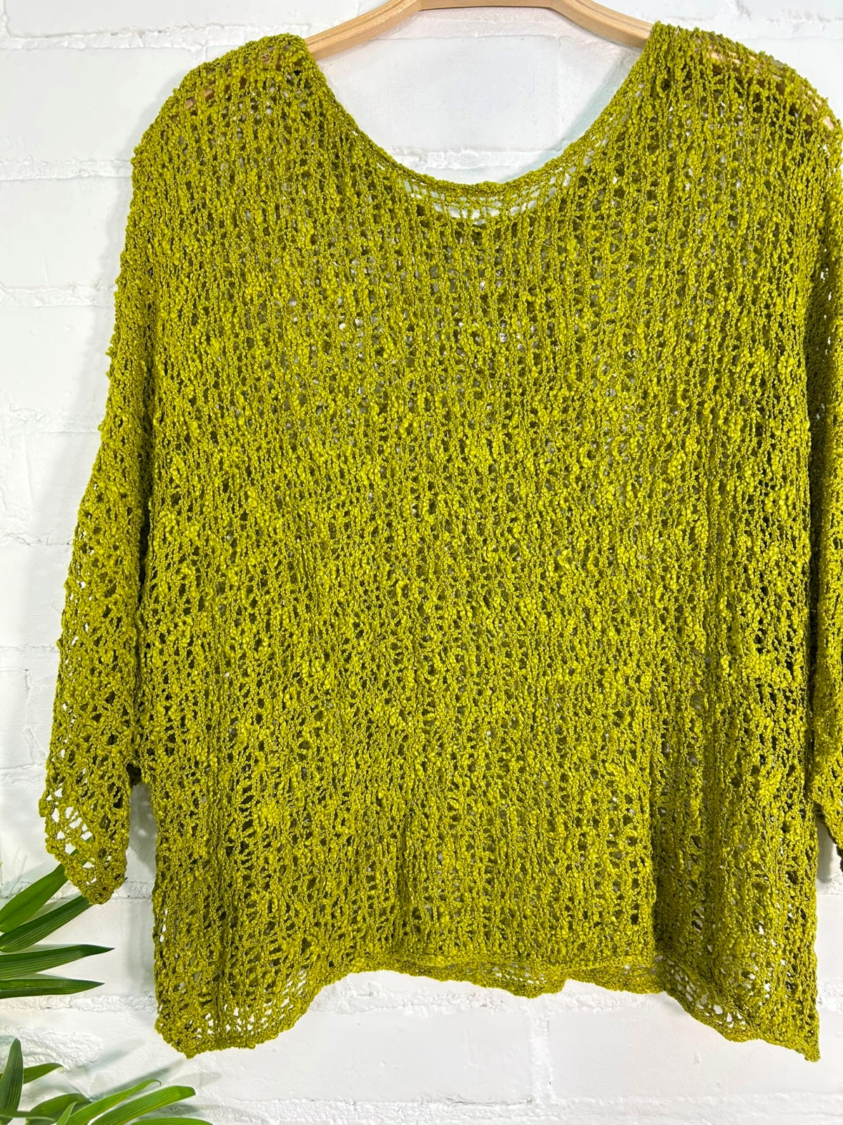 Knitted Cropped Sleeve Top