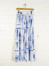 White Snake Tie Dye Flares