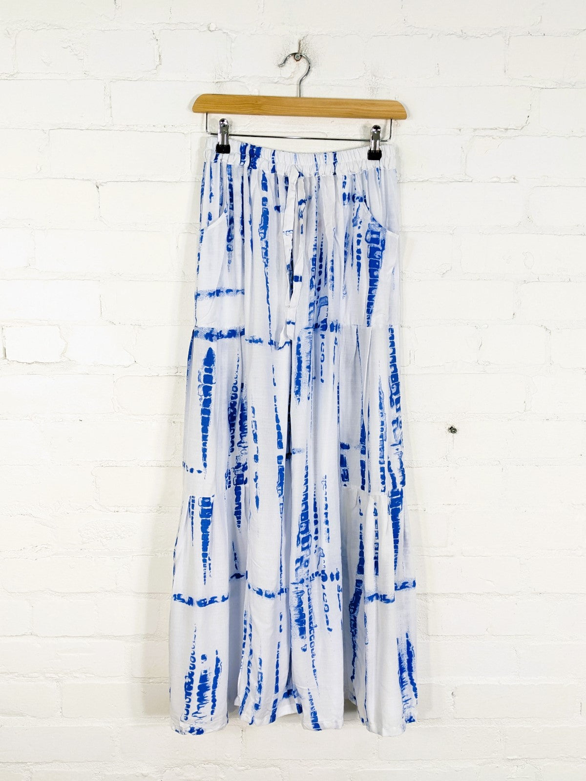 White Snake Tie Dye Flares