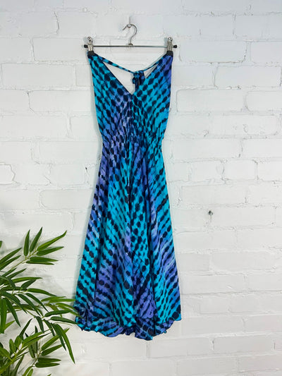 Tie Dye Halter Dress