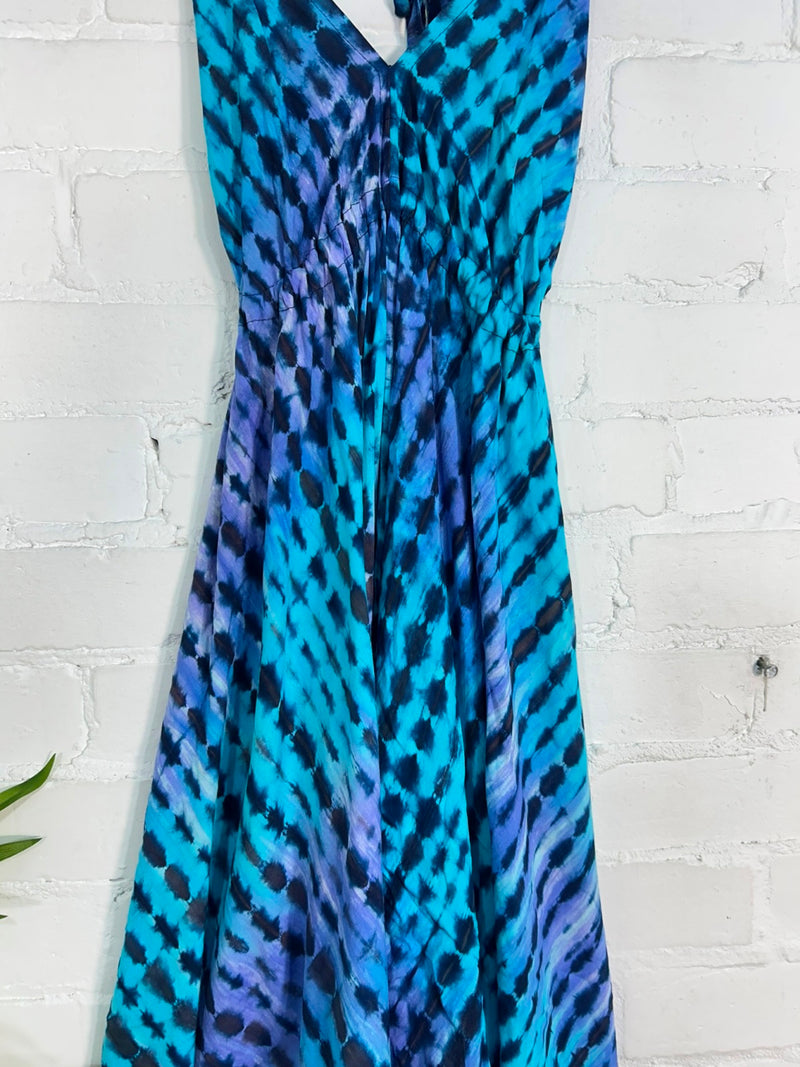 Tie Dye Halter Dress
