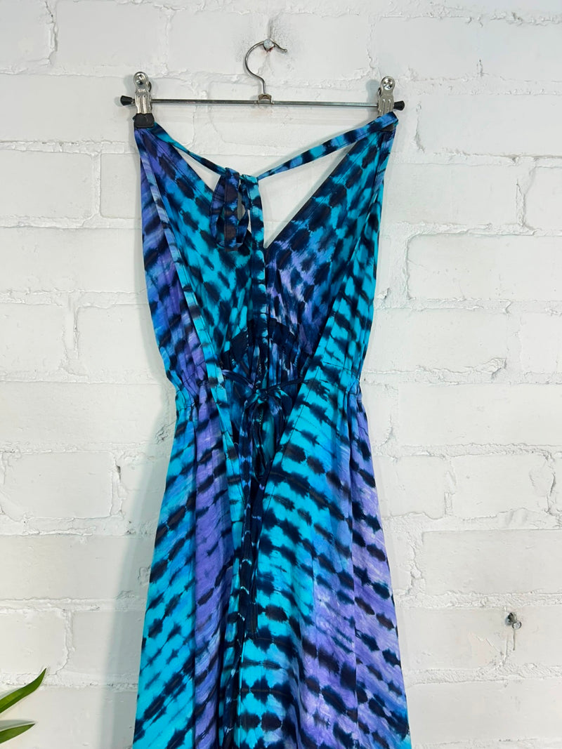 Tie Dye Halter Dress