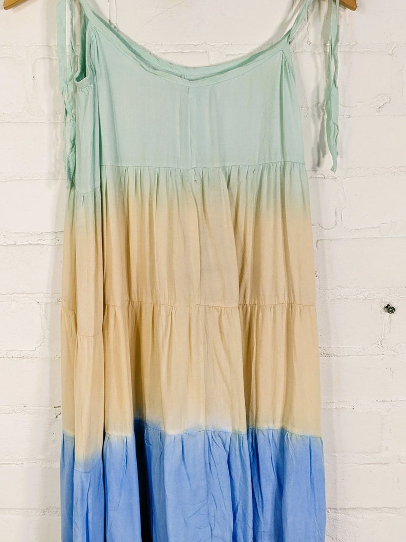 Dip Tie Dye Strappy Sun Dress