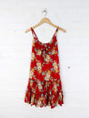 Mixed Print Short Strappy Dress