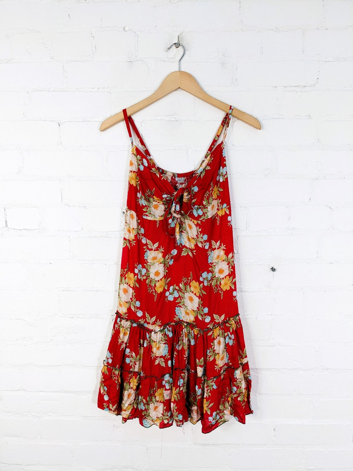 Mixed Print Short Strappy Dress