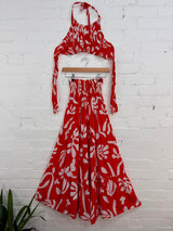 Maxi Skirt & Cropped Top Set