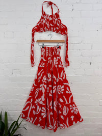 Maxi Skirt & Cropped Top Set