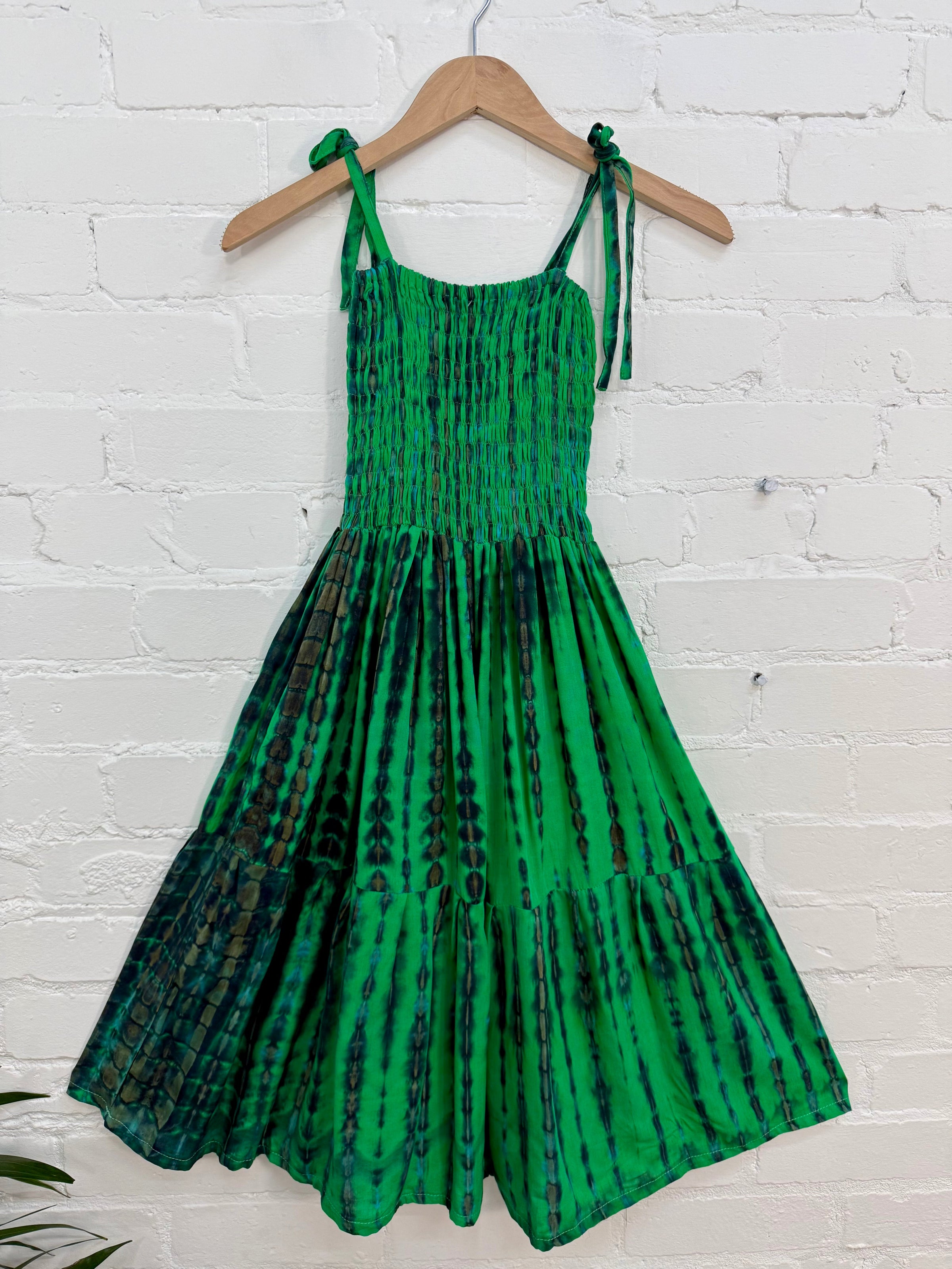 Snake Dye Strappy Short Dress