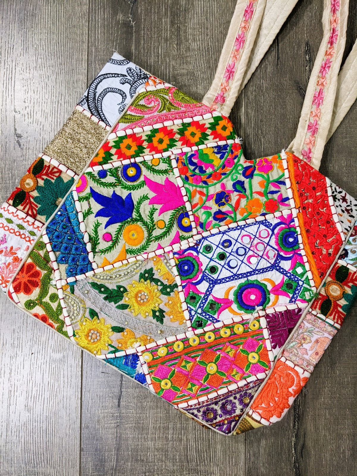 Embroidered Shopping Bag