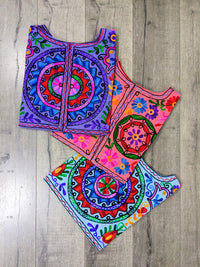 Embroidered Shoulder Bag