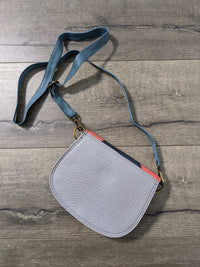 Oval Recycled Leather Shoulder Bag