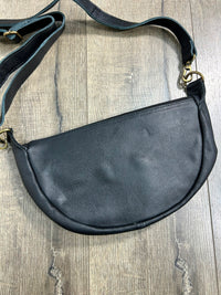 Plain Leather Shoulder Bag