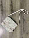 Cream Macrame Tassel Bag