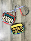Multi Leather Animal Print Small Rectangle Bag