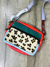 Multi Leather Animal Print Small Rectangle Bag