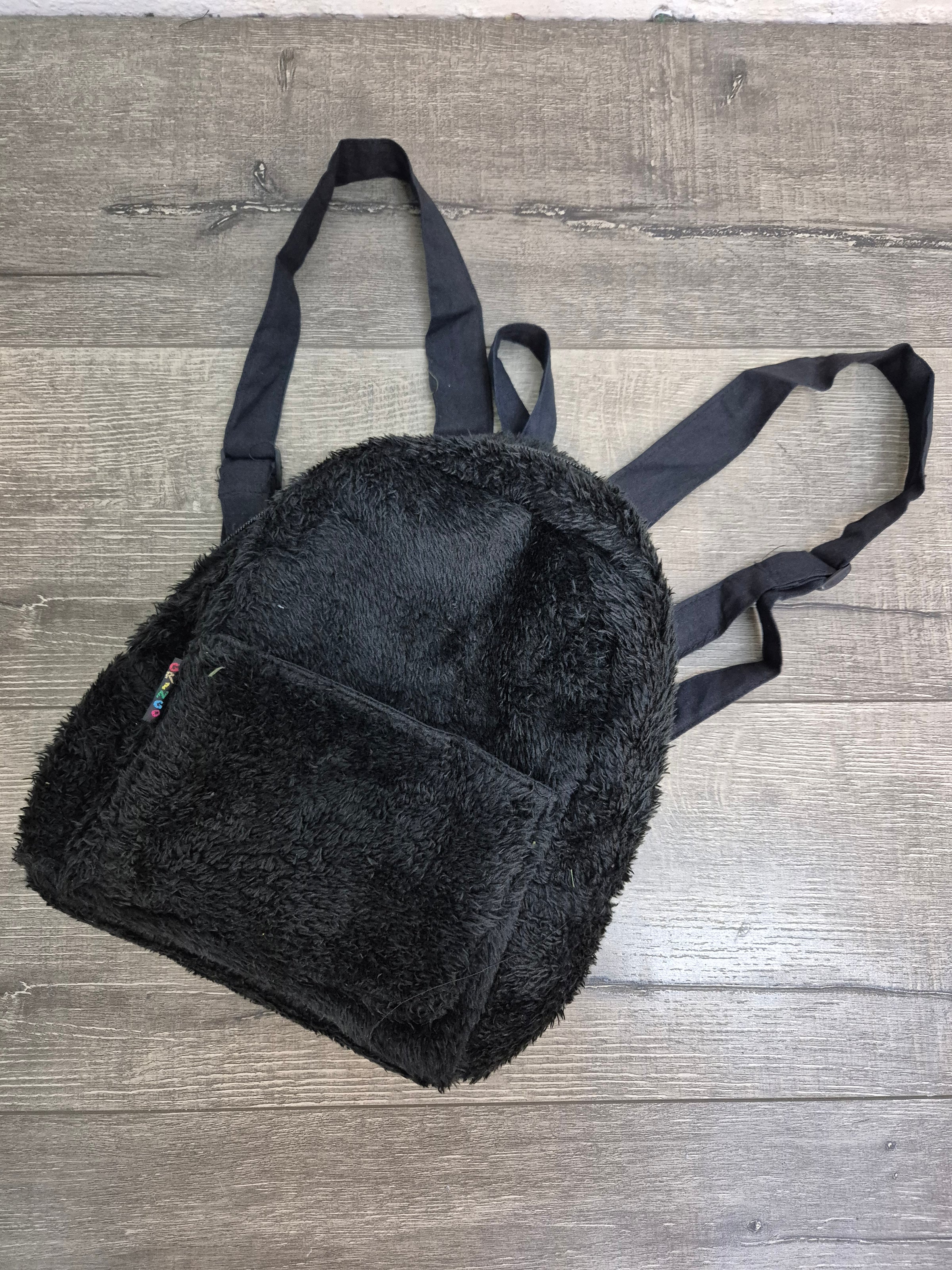 Teddy Bear Fabric Small Backpack